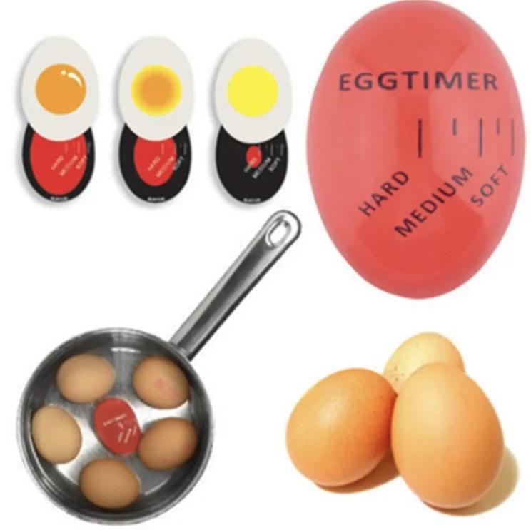 1 Pan eier timer, kleurverschil geeft aan hoe het ei gekookt is, 1+1 gratis