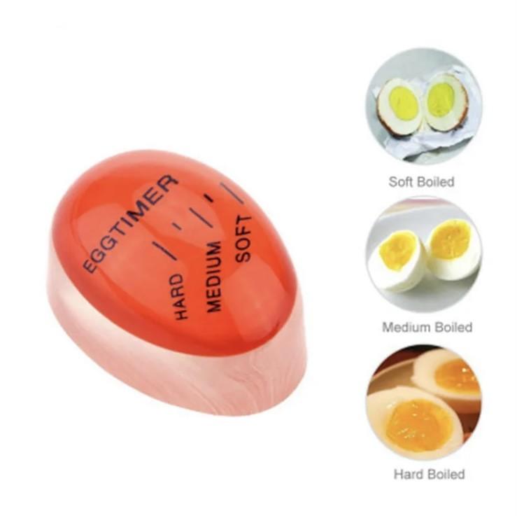 1 Pan eier timer, kleurverschil geeft aan hoe het ei gekookt is, 1+1 gratis