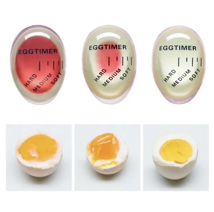 1 Pan eier timer, kleurverschil geeft aan hoe het ei gekookt is, 1+1 gratis