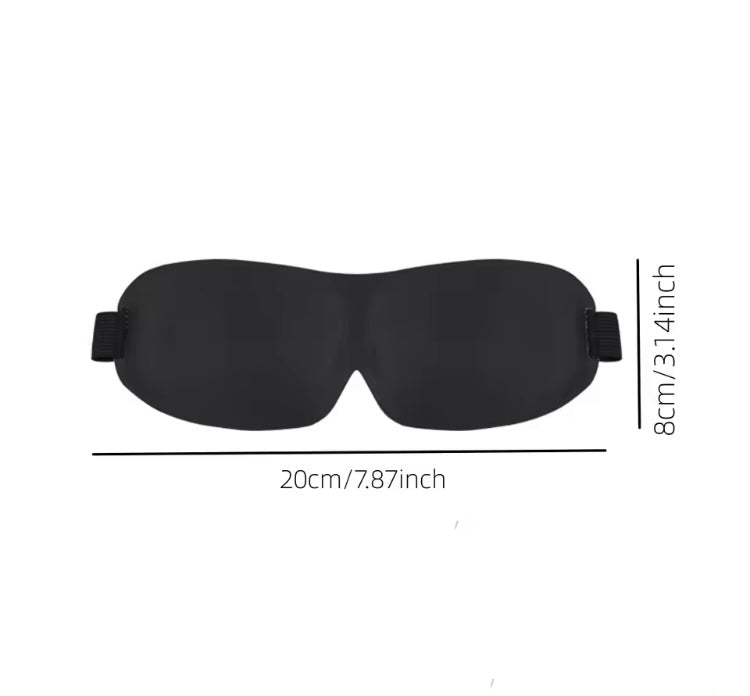 3D Voorgevormd slaapmasker, ultrazacht en 100% licht blokkerend 1 + 1 gratis