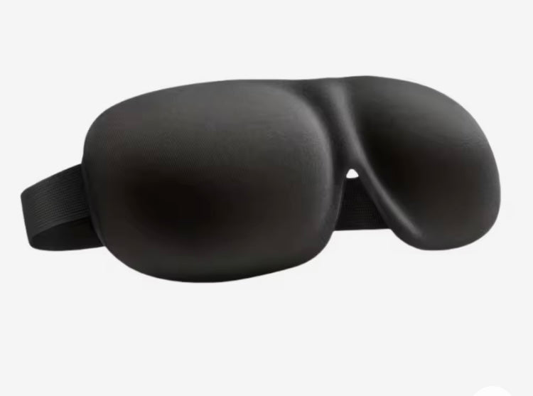 3D Voorgevormd slaapmasker, ultrazacht en 100% licht blokkerend 1 + 1 gratis