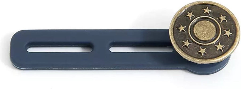 Extra lange broekverbreder, set van 3 zilveren en/of koperen knopen