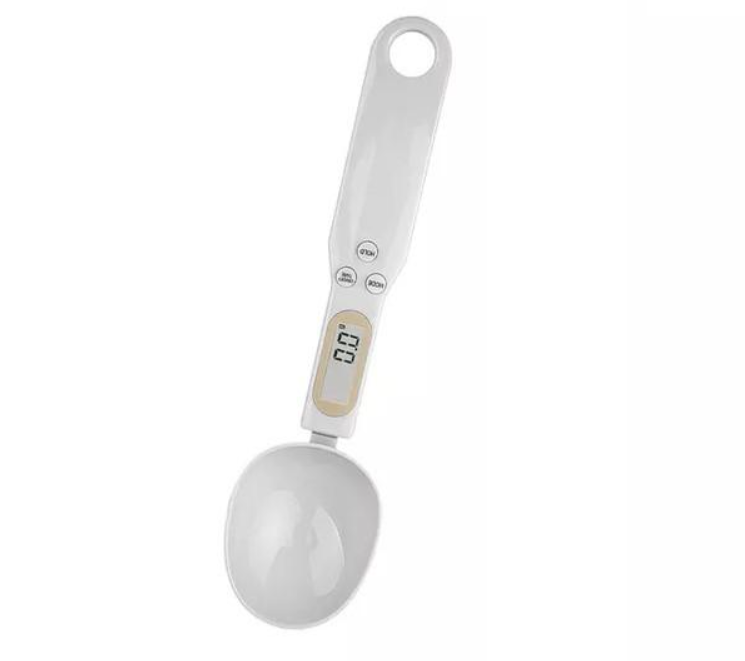 1 Lepel weegschaal, handig voor bij het koken en afvallen