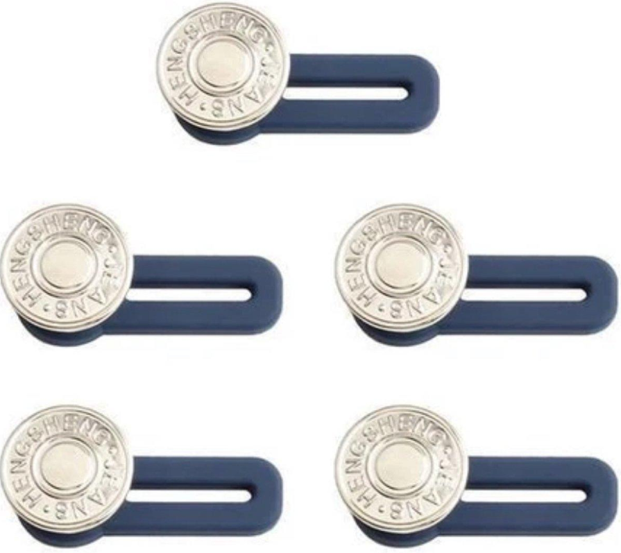 Broeksknopen met elastiek; nooit meer een te strak zittende broek om je middel!