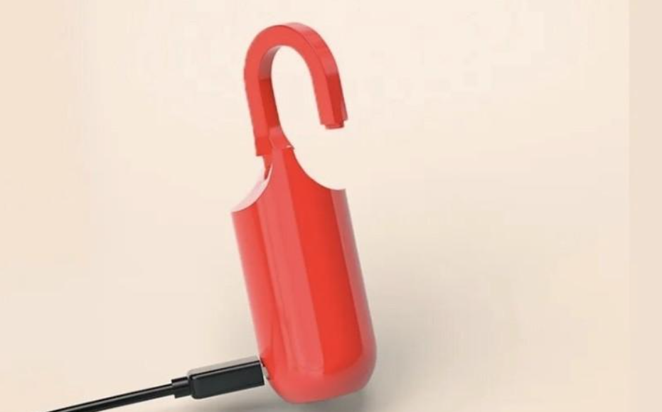1 Uniek hangslot, opent met je vingerafdruk!