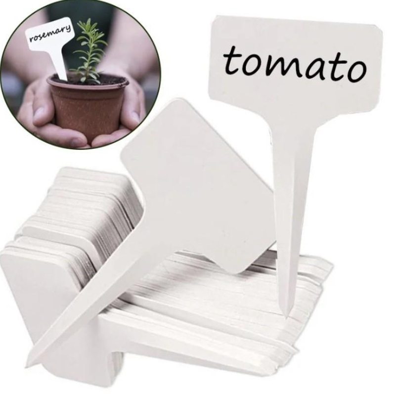 Handige labels voor tuinbloemen, potplanten en kruiden: 100 stuks