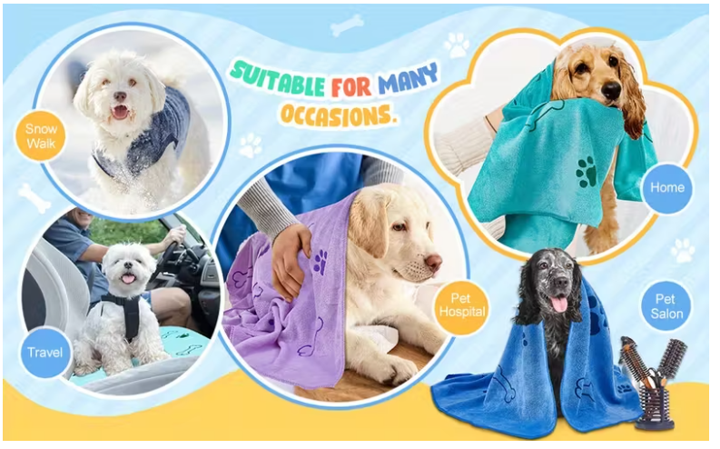 Sneldrogende handdoeken voor middelgrote en kleine honden
