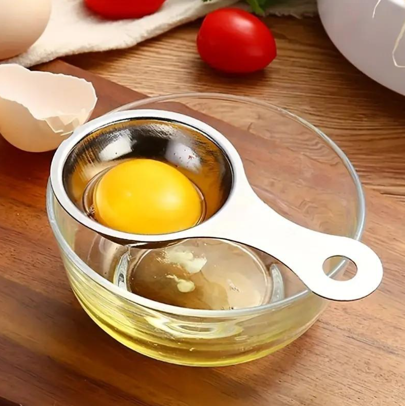 1 Roestvrijstalen eiwit scheider, handig bij het gezond koken en afvallen
