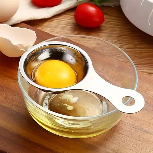 1 Roestvrijstalen eiwit scheider, handig bij het gezond koken en afvallen