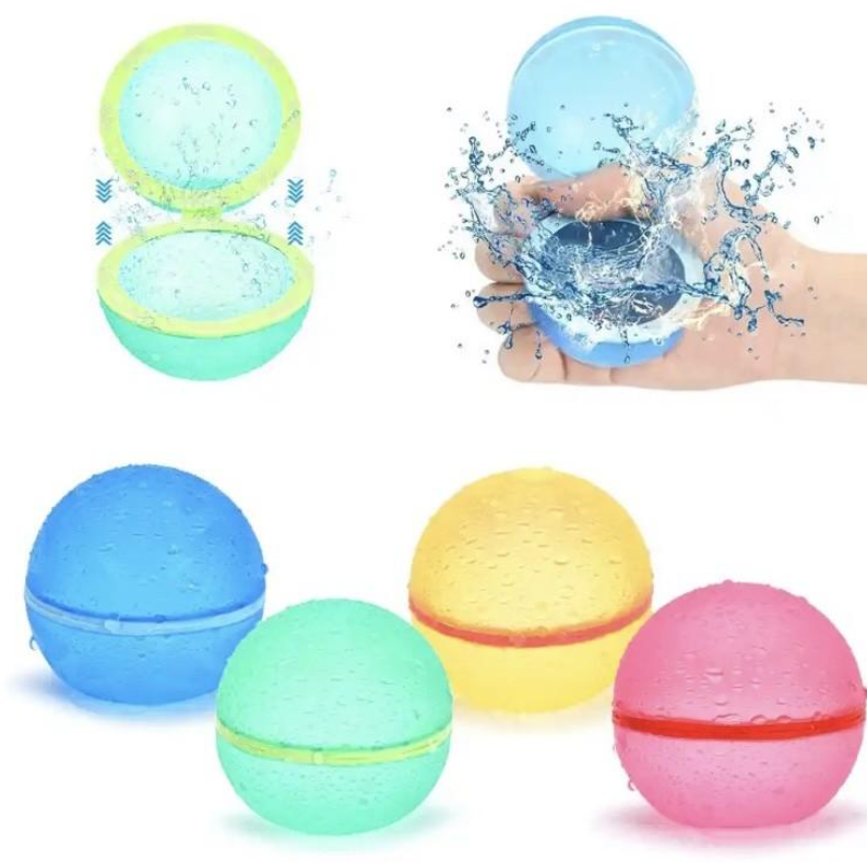 10 Waterballonnen met magnetische sluiting, hersluit & herbruikbaar