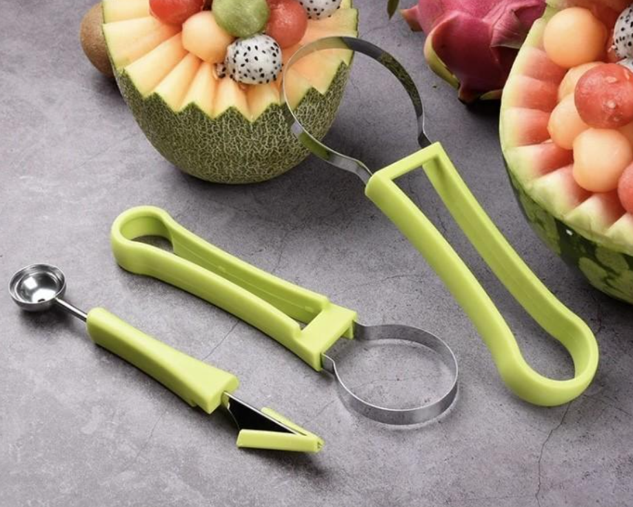 Bolletjes fruit schepper, set van drie tools, 1 + 1 gratis