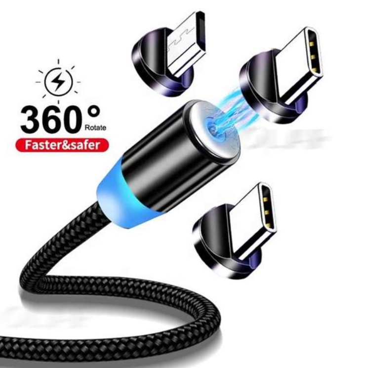 3 In 1 Oplaad Kabel Magnetisch Voor Telefoon En Smart Watch
