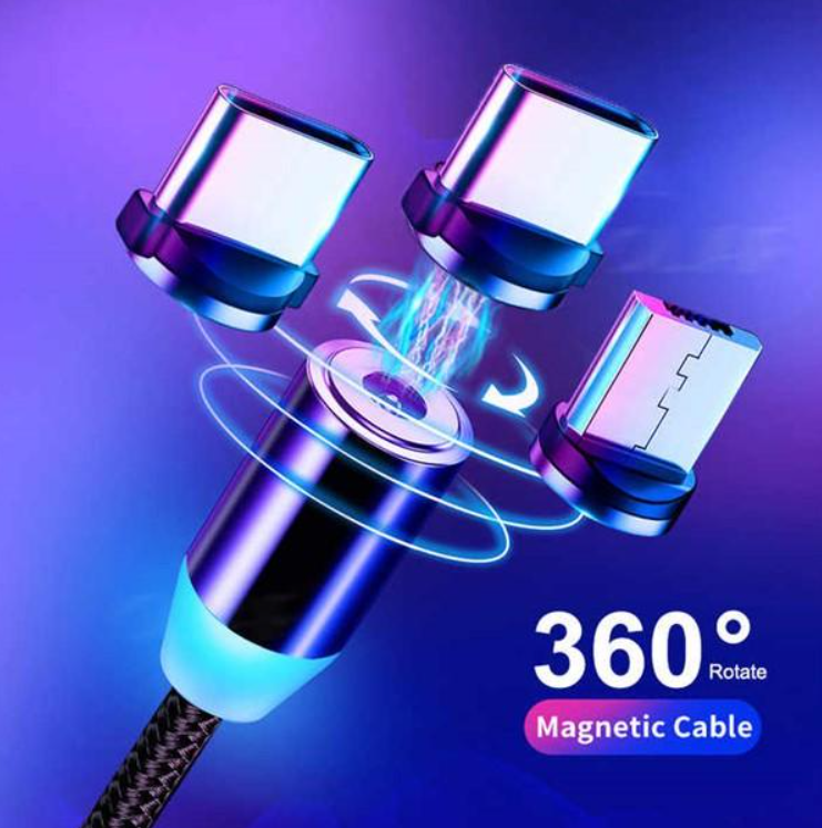 3 In 1 Oplaad Kabel Magnetisch Voor Telefoon En Smart Watch
