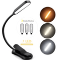 Boeklamp, tafel leeslamp met clip, werkt op LED