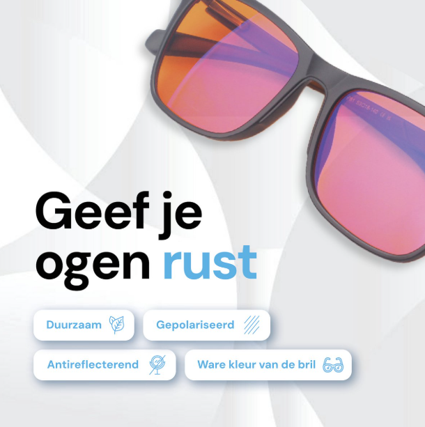 Blauwlicht filterbril, beschermt je ogen tegen schadelijk blauw licht