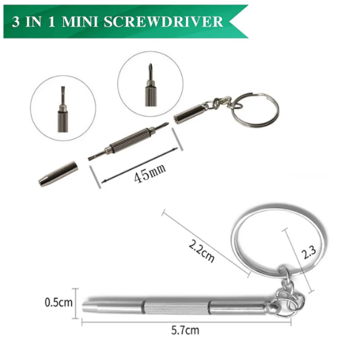 3-in-1 mini schroevendraaierset