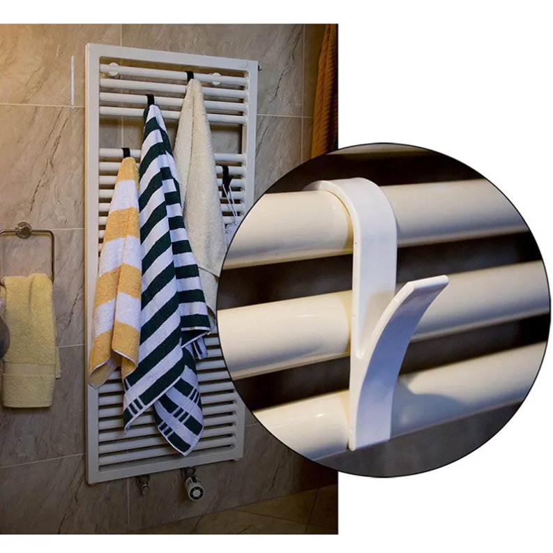 5+5 Gratis, wit of zwarte radiator hangers, badkamer