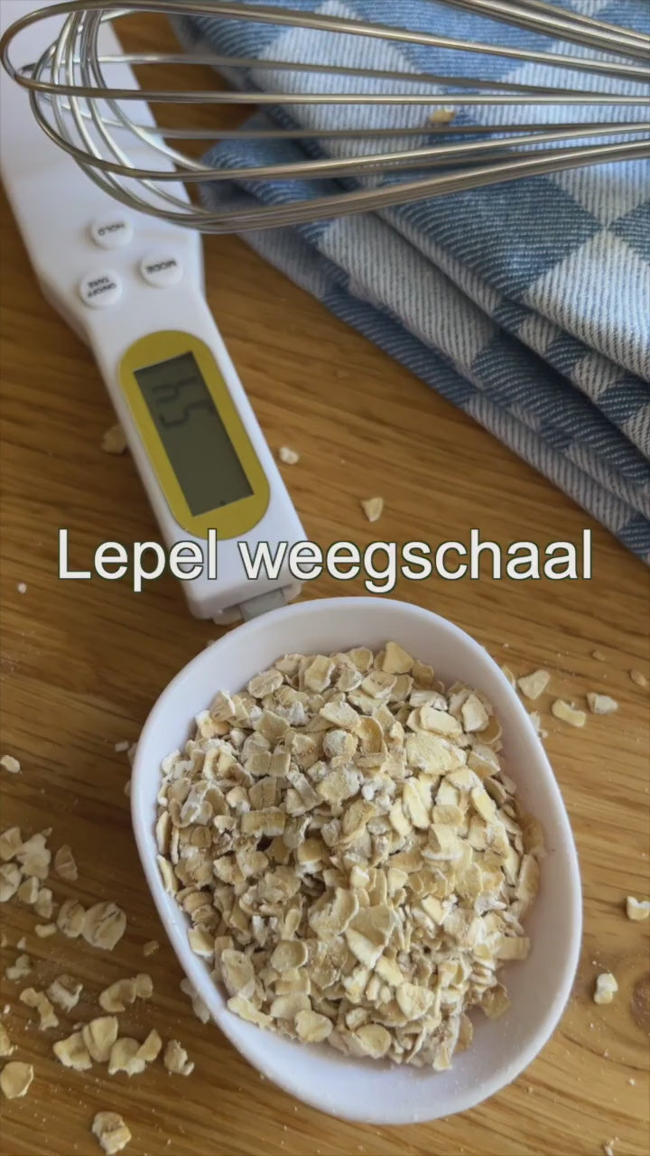 1 Lepel weegschaal, handig voor bij het koken en afvallen